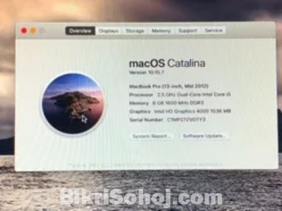 Macbook pro 2012